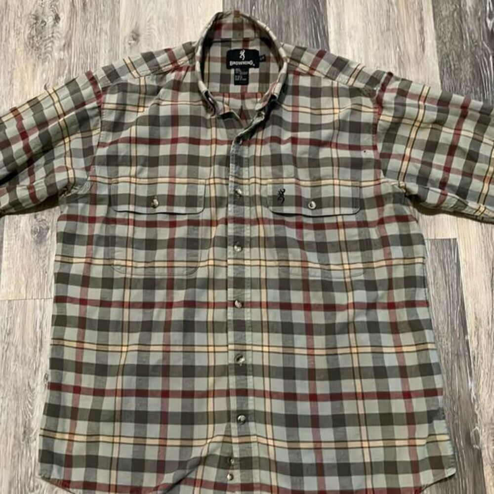 Browning Men’s Plaid Flannel Shirt Large